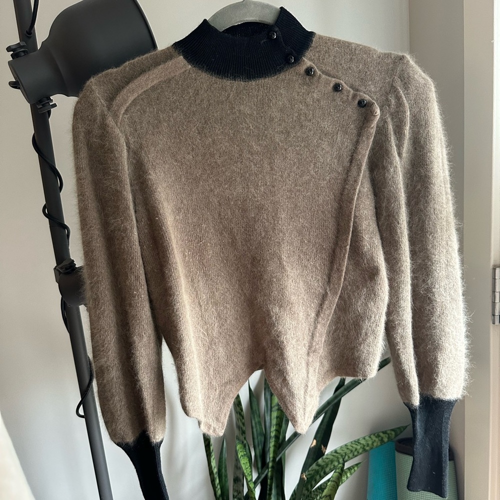 Natural Fiber Structured Sweater Made in Italy